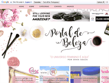 Tablet Screenshot of portaldebeleza.com